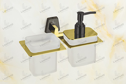 Tumbler Holder With Liquid Soap Dispenser