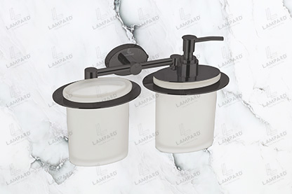 Tumbler Holder With Liquid Soap Dispenser